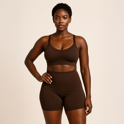 Contour Flex Bra & High-Waist Shorts Set