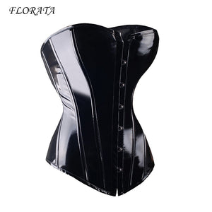 Vegan Leather Over Bust Corset