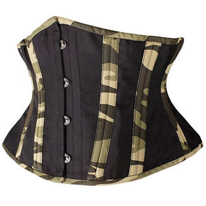 Shadowed Verdant Underbust Steel Boned Corset