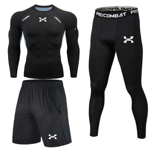 Open image in slideshow, Men&#39;s Compression Running Set
