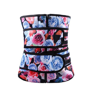 Open image in slideshow, Neoprene Printed 2 Belt Waist Trainer
