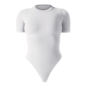 Open image in slideshow, Seamless Short Sleeve Bodysuit  Shaper
